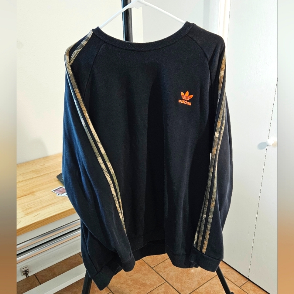 Adidas Camo Crewneck Sweatshirt Mens XL